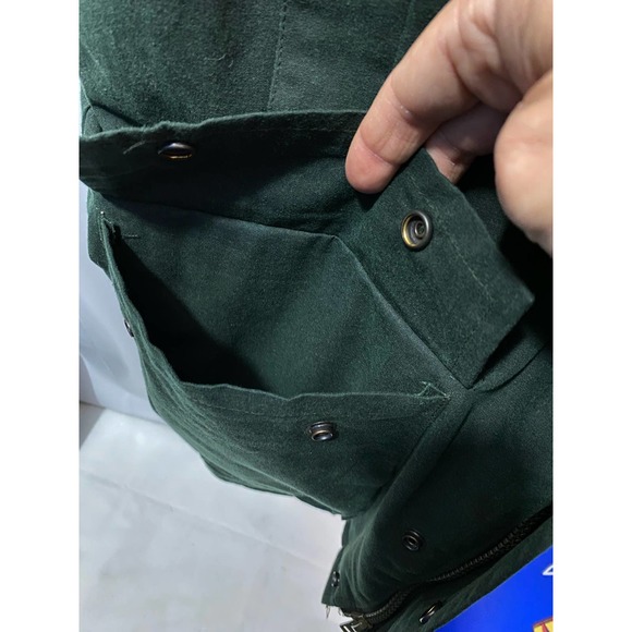 Work Wear King Green zip up Outdoors Camping Hunting Vest Size Large - Picture 6 of 11